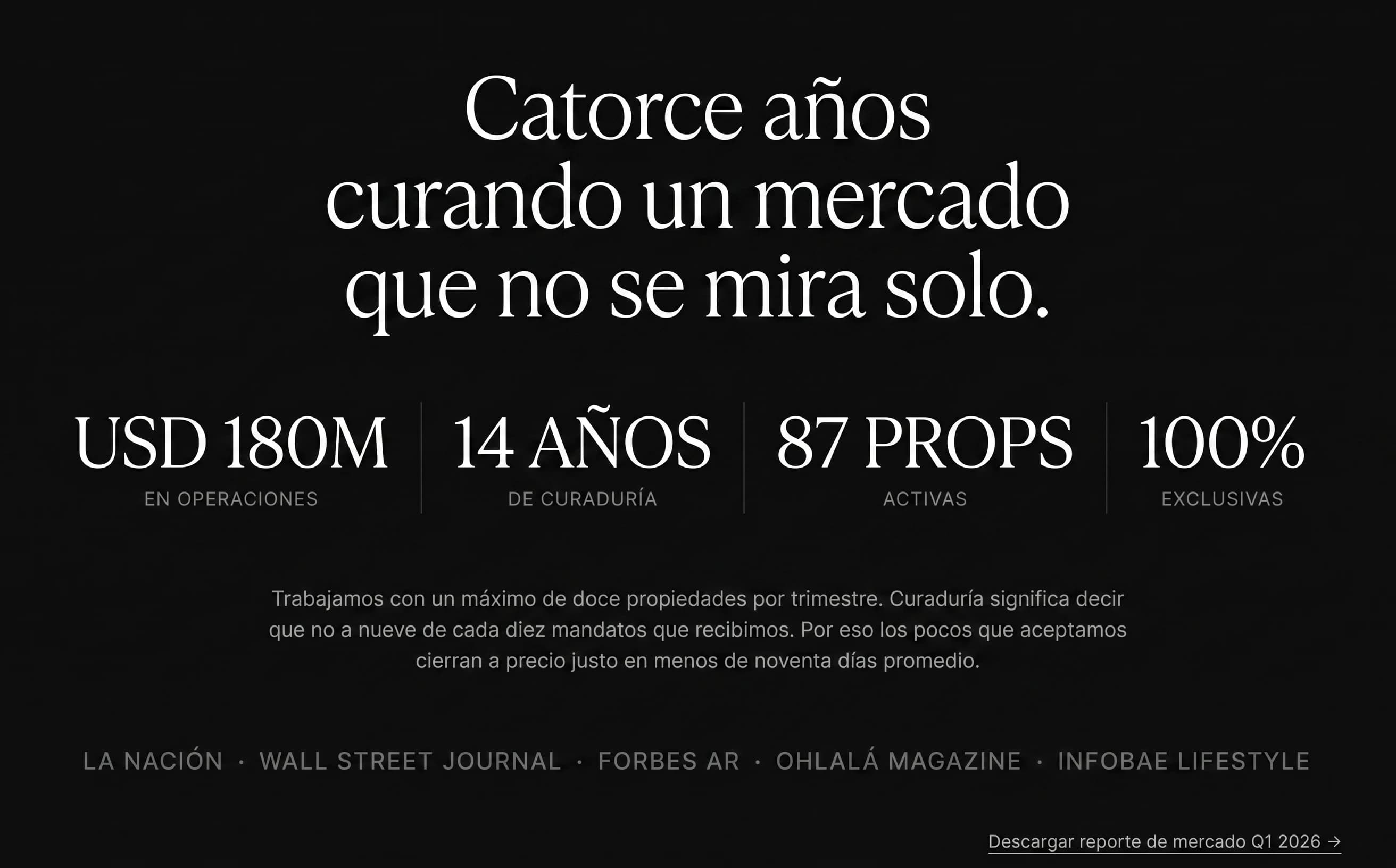 Vista de listing individual en Palermo Prime con galería cinematográfica